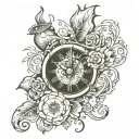 wasted time running tattoo design idea