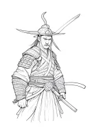 samurai warrior tattoo design idea