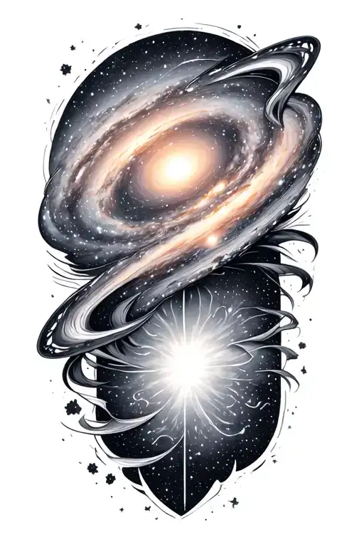 andromeda galaxy tattoo design idea