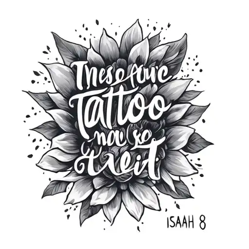 ISAIAH 6:8 written tattoo design idea