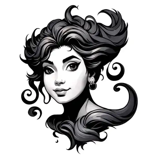 Genie tattoo design idea