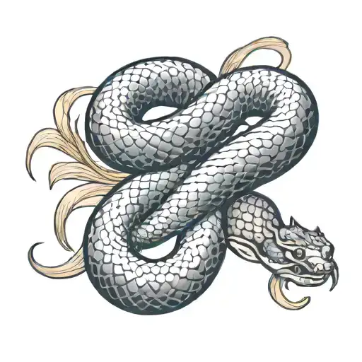 snake wrapped around arm sleeve tattoo design idea