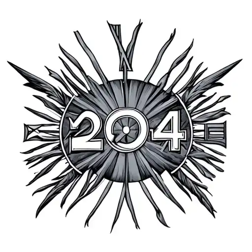 2004 Roman Numerals tattoo design idea