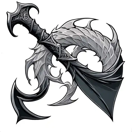 Leviathan Axe tattoo design idea