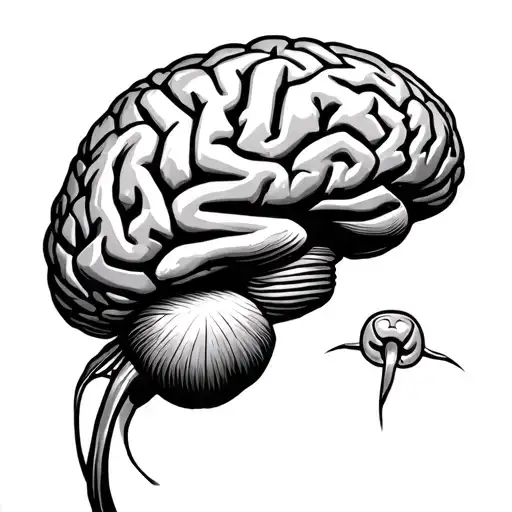 Brain Cancer tattoo design idea