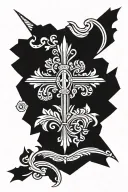 Dominican Republic emblem tattoo design idea