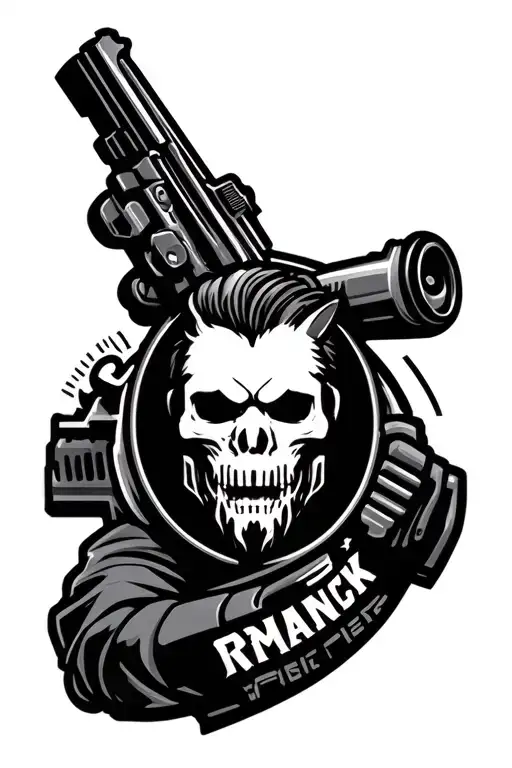 Counter Strike 2 Office Pin with Global Elite rank tattoo design idea
