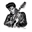 elvis presley tattoo design idea