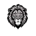 Lion With Scars On Face tattoo design idea