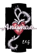 The name Amanda intertwined in a heartbeat from an E.K.G. tattoo design idea