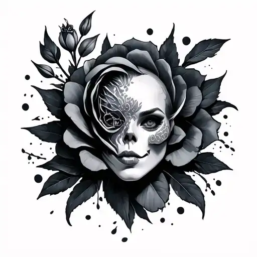 boob tall tattoo design idea