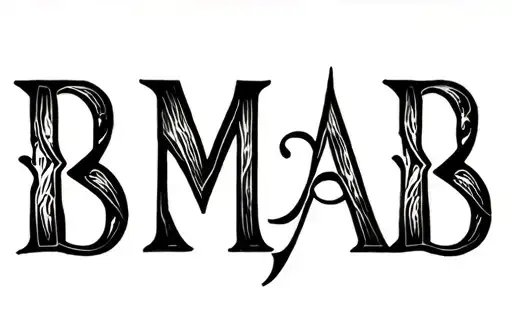 "BMAB" tattoo design idea