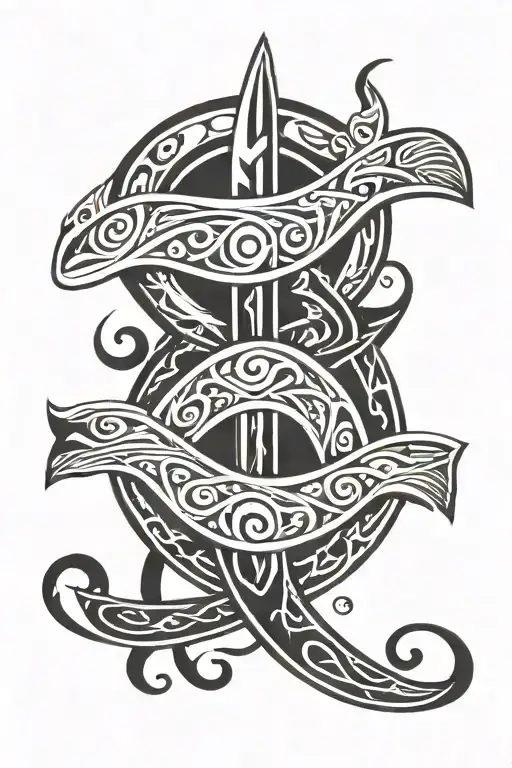 Puerto Rican, Cross, the ichthys Christian fish symbol tattoo design idea
