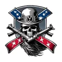 Confederate tattoo design idea