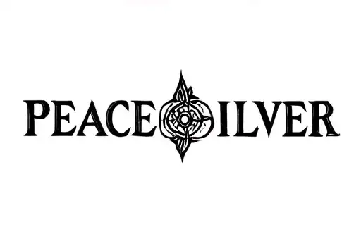 "Peace Silver" tattoo design idea