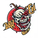 BBQ Smash Crew Logo tattoo design idea