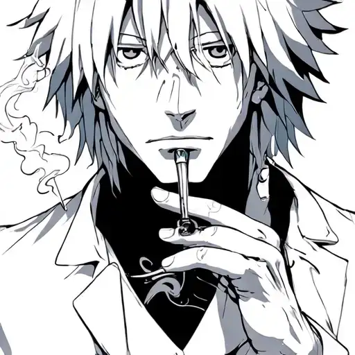 Sanji smoking tattoo design idea