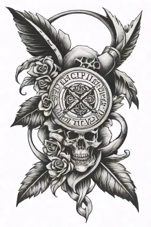 discipline hard work tattoo design idea