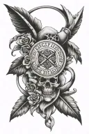 discipline hard work tattoo design idea