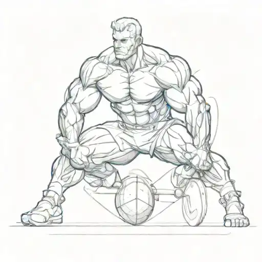 I'd like a tattoo that evokes training and discipline for bodybuilding and rugby tattoo design idea