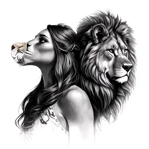 Leo and Chloe  tattoo design idea