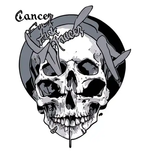 Fuck Cancer tattoo design idea