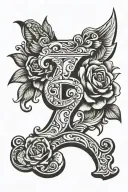 initials for children, g, j, c, b tattoo design idea