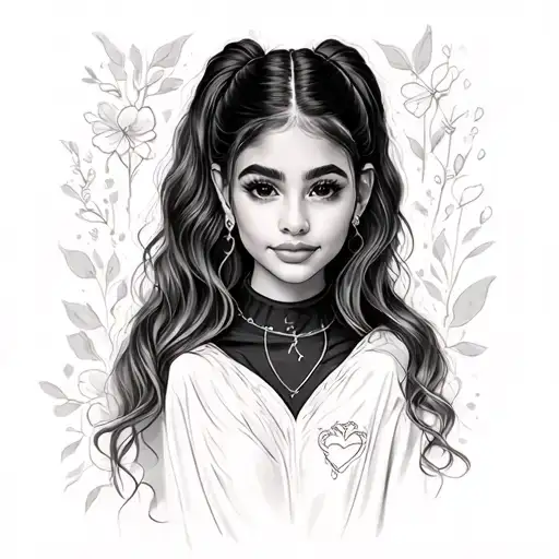 ariana grande love heartbreak  healing tattoo design idea
