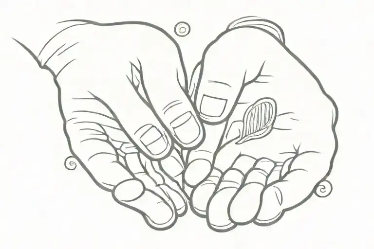 lallu with thumb prints tattoo design idea