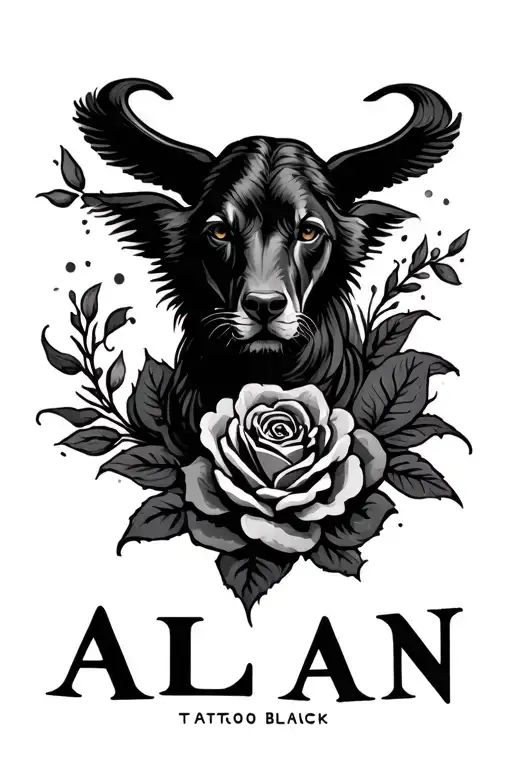 Name Tattoo sleeve ALAN tattoo design idea