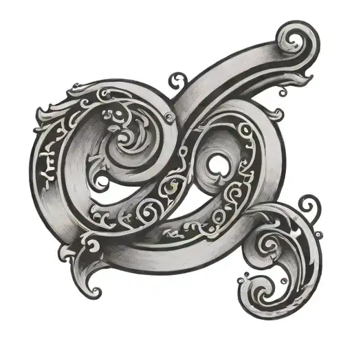 Bass Clef Semicolon tattoo design idea