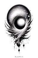 Blackhole tattoo design idea