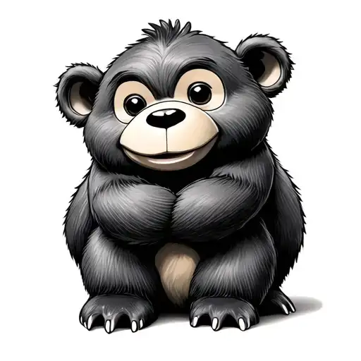 lotso hugging bear tattoo design idea