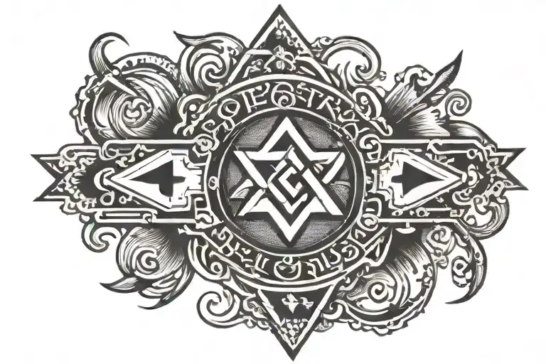 "not equal" mathematical symbol tattoo design idea