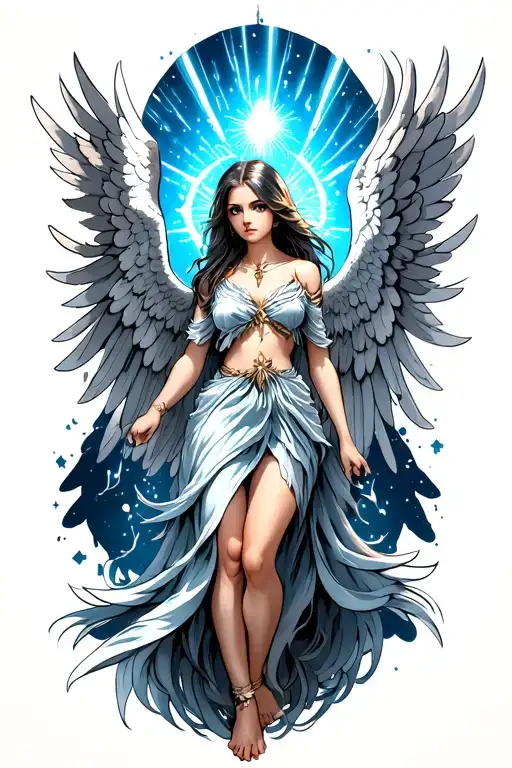 Guardian Angel tattoo design idea