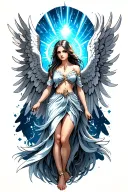 Guardian Angel tattoo design idea