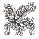 Liverpool FC Liverbird logo ram head tattoo design idea