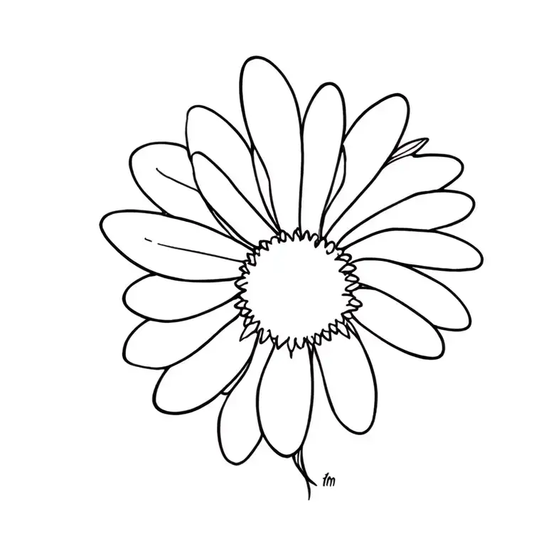 Daisy Dog tattoo design idea