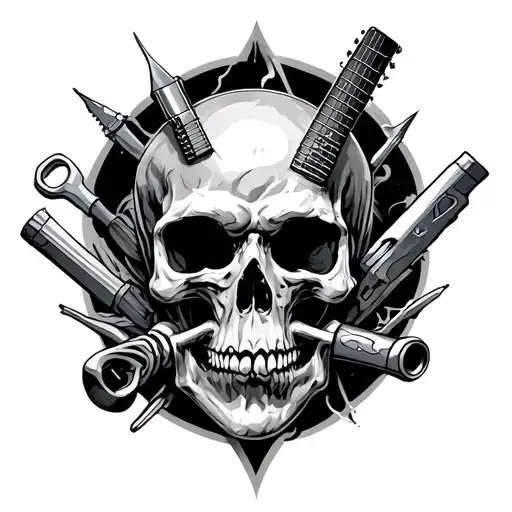 tool band tattoo design idea