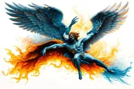 Icarus tattoo design idea