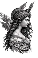 Artemis apollo athena greek goddess tattoo design idea