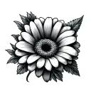Gerbera tattoo design idea