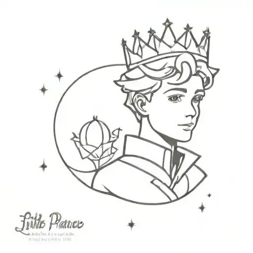 little prince tattoo design idea