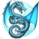 bipolar affectivity dragon two heads  tattoo design idea