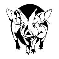 Wildboar piglet tattoo design idea