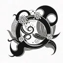 simple buddhist enso tattoo design idea