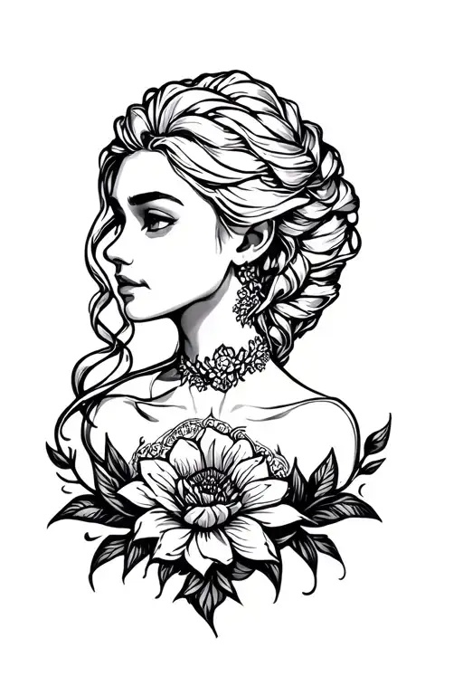 the name elsa tattoo design idea