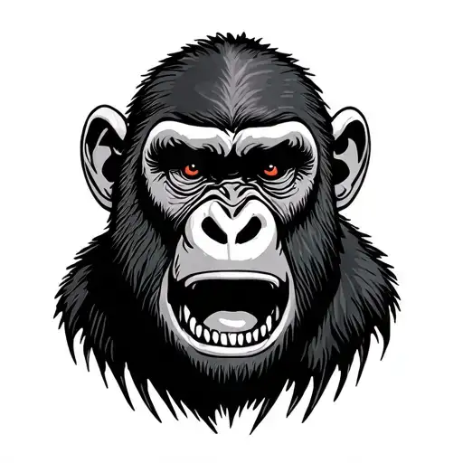 "Ape" fear none tattoo design idea