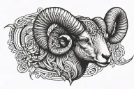 aries ram wrap my arm tattoo design idea