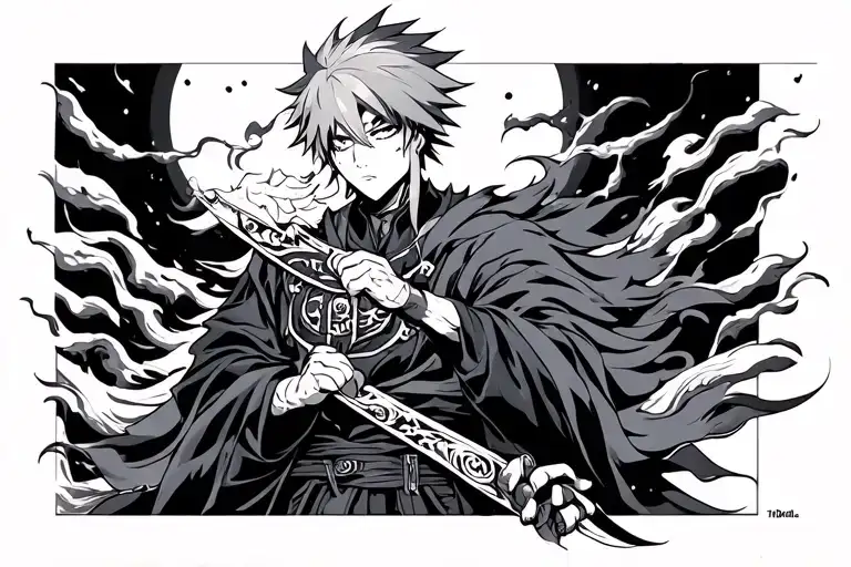 Minato Namikaze tattoo design idea